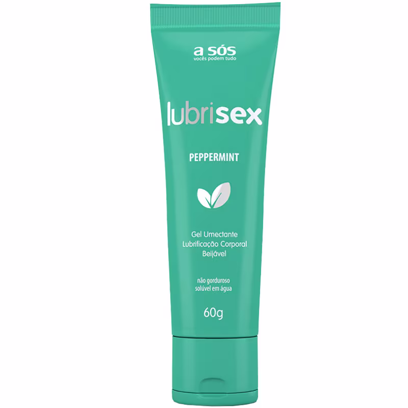 Gel Lubrificante Beijável Lubrisex Peppermint - 60g