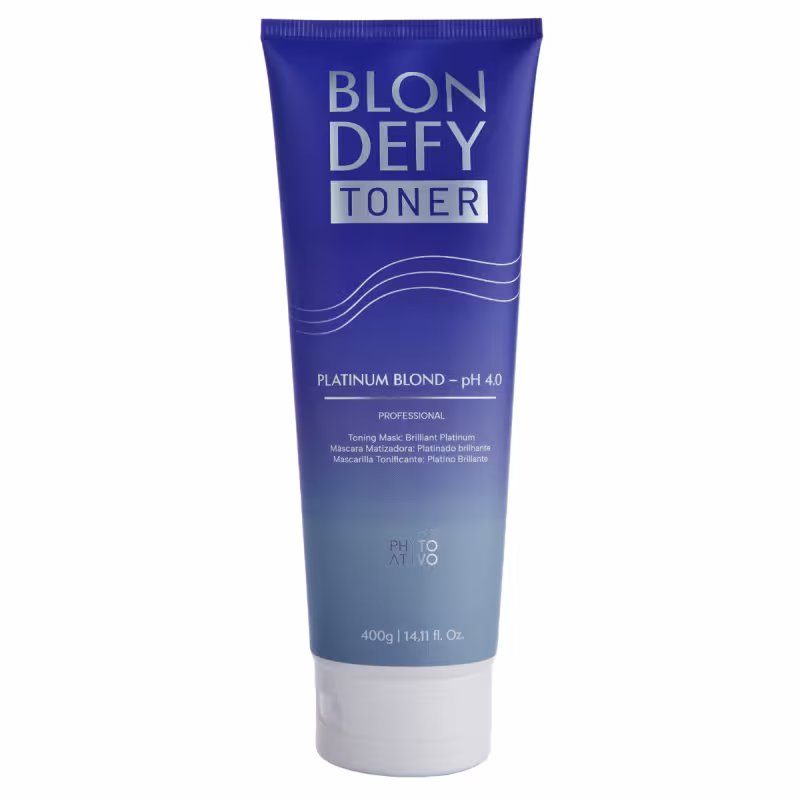 Máscara Matizadora Blondefy Toner Phyto Ativo Platinum Blond 400g