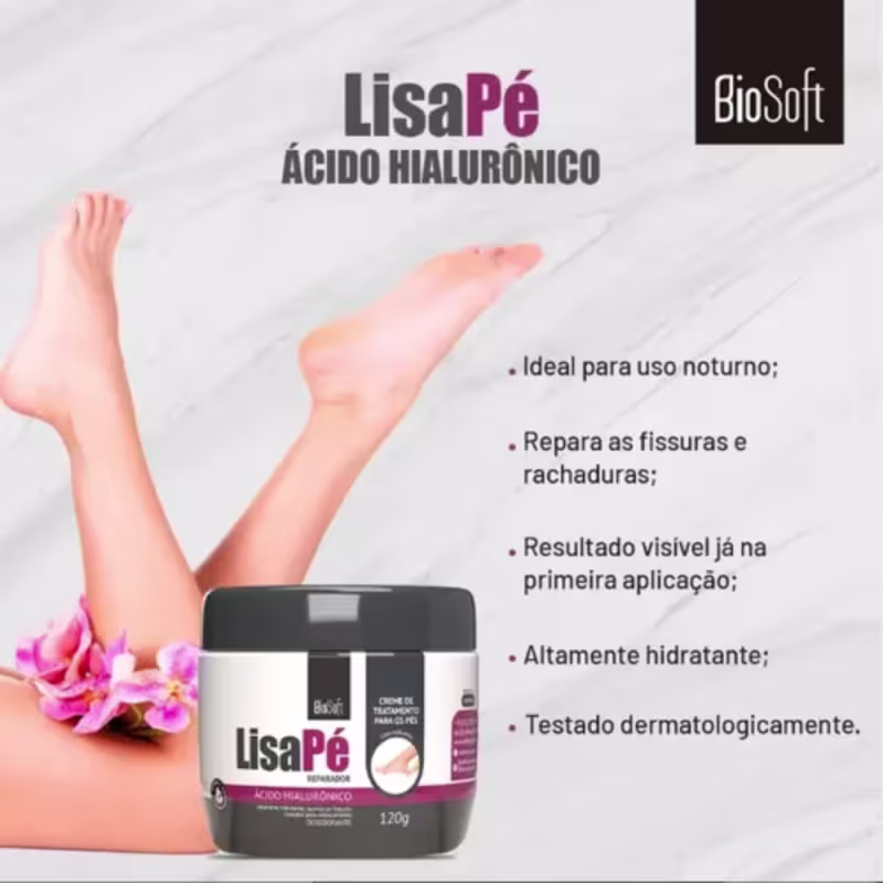 CREME LISAMÂO BIOSOFT ACIDO HIALURONICO 120G