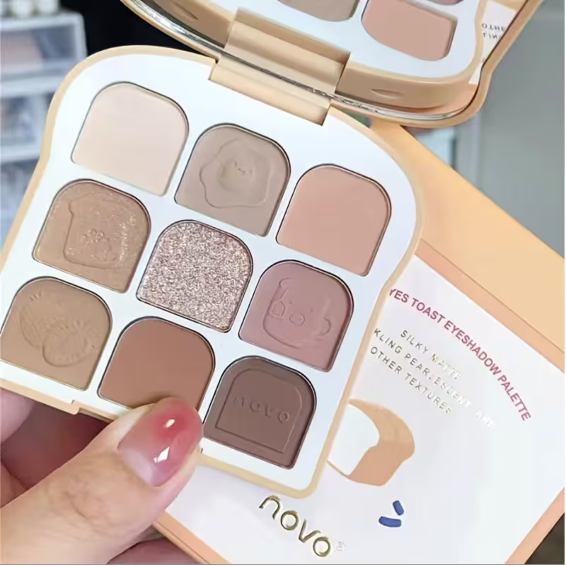Paleta de sombras para olhos Toast Maquiagem  Novo  9 cores 10g - Cor 01