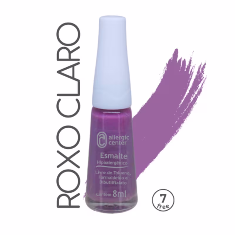 Esmalte Hipoalergênicos Tradicional 7 Free 7ml Allergic Center Cor:Roxo Claro