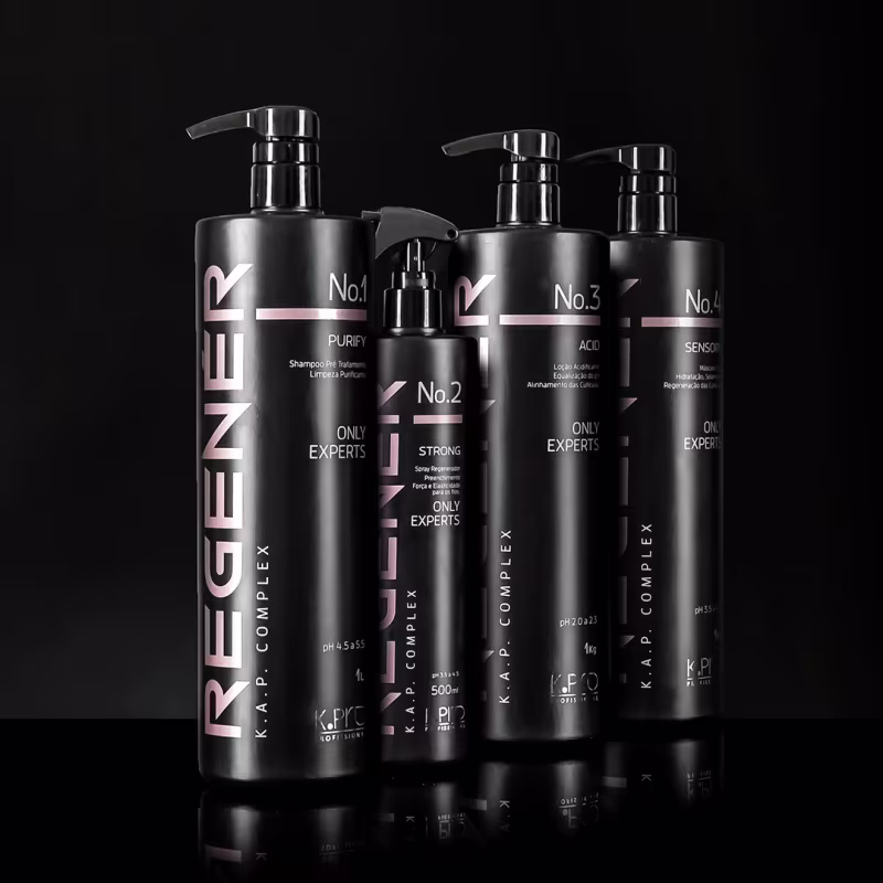 Kit K.Pro Profissional Regenér Nº 1 Purify + Spray Nº2 Regenerador +  Nº 4 Sensory  (3 produtos)