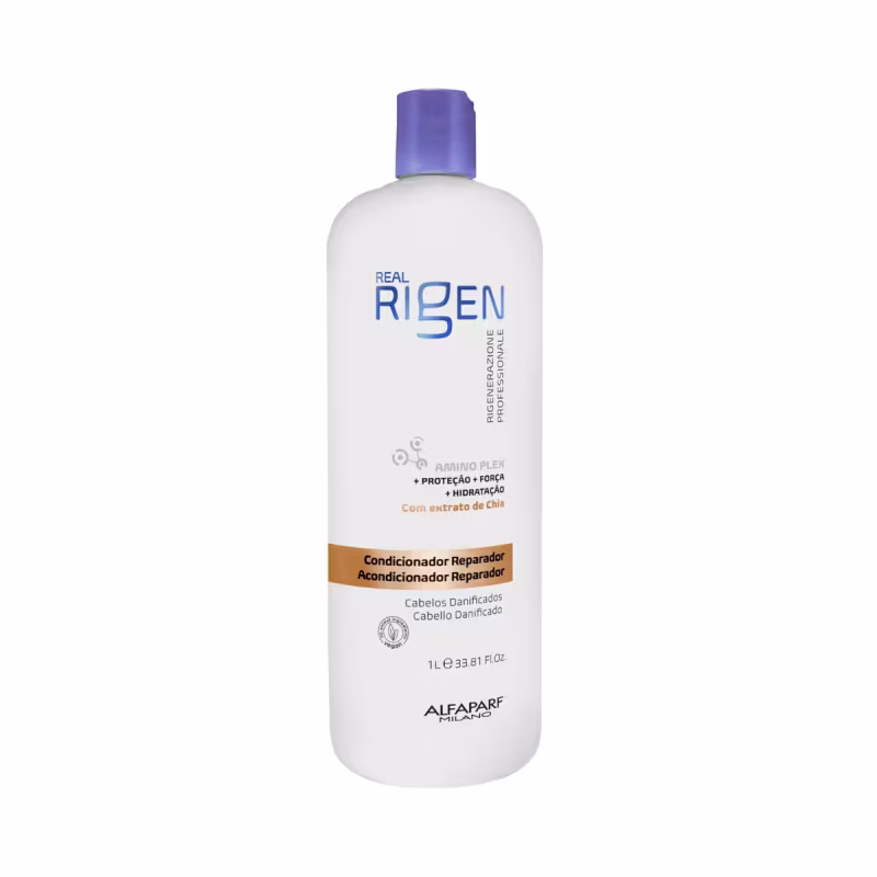 Kit Shampoo + Condicionador + Mascara Alfaparf Milano Real Rigen 1L