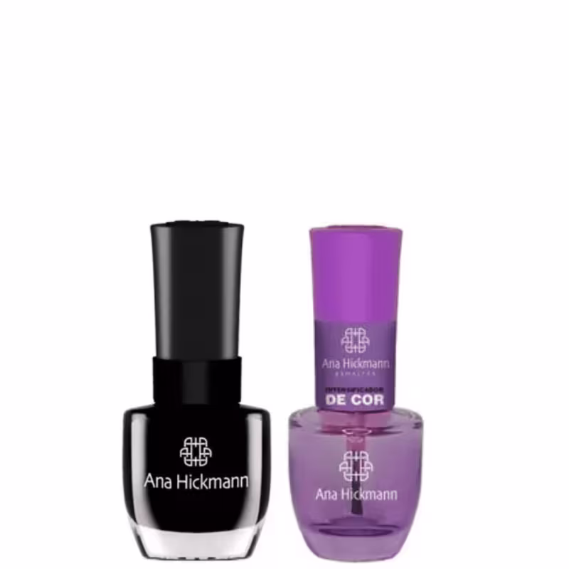 Ana Hickmann kit de Esmalte Cor Ana Hickmann Dragão Negro + Intensificador da Cor