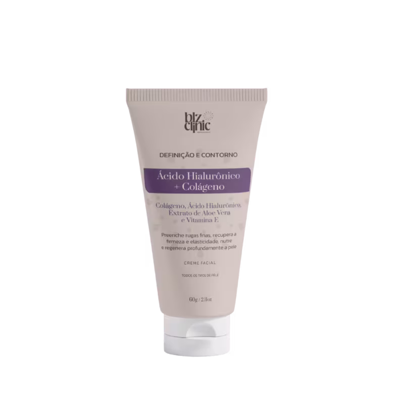 BLZ CLINIC - Creme Facial ACIDO HIALURONICO + COLAGENO - 60G