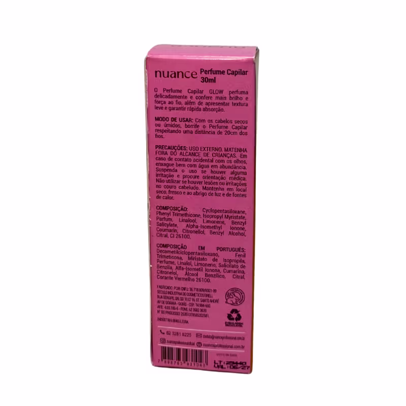 Perfume Capilar Glow Parfum 30ml - Nuance