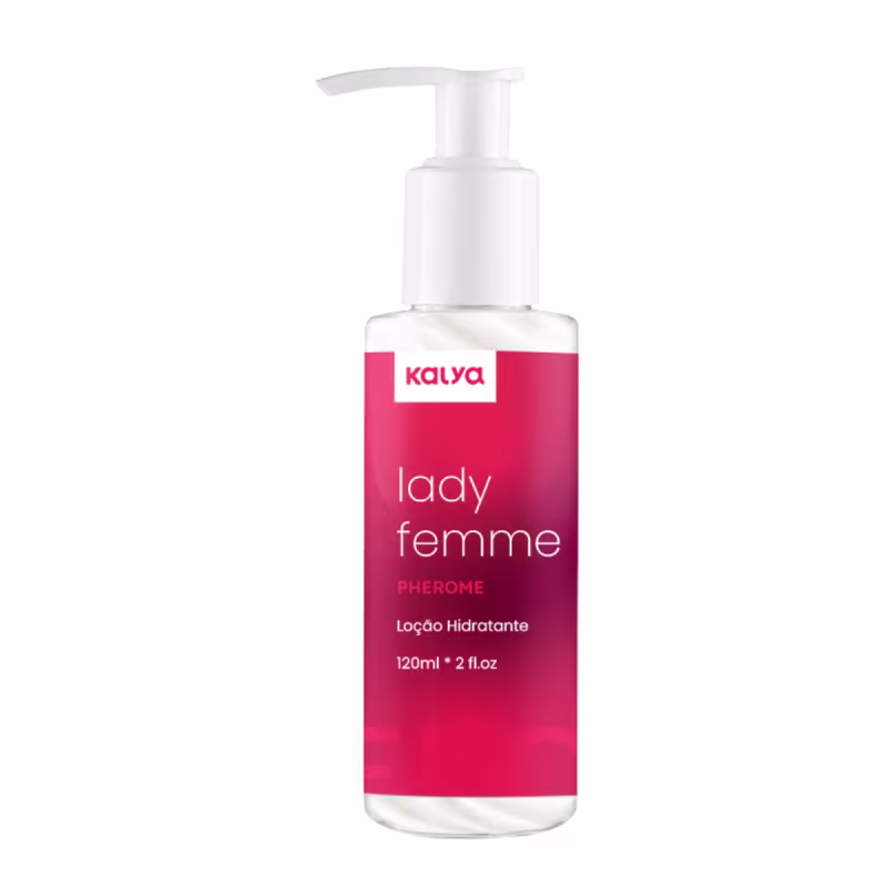 Loção Hidratante Corporal Kalya Lady Femme Pherome, 120ml.