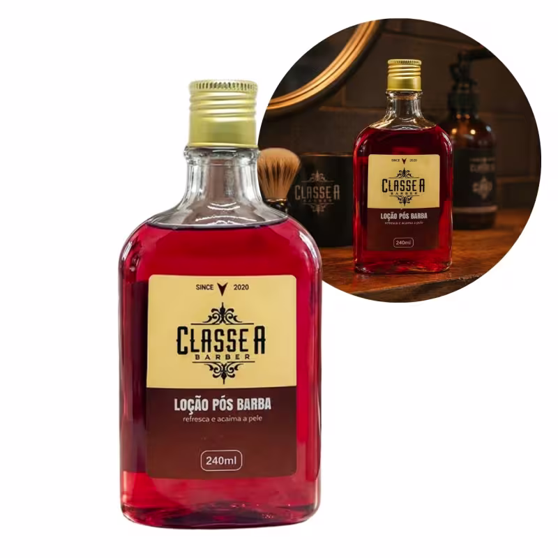 Loção Pós Barba Classe A 240ml Vermelha Evita Irritação