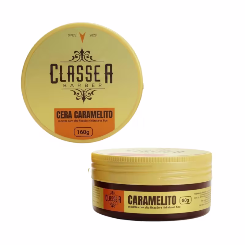 Pomada Cera Caramelito Fixadora Modela Classe A 160g