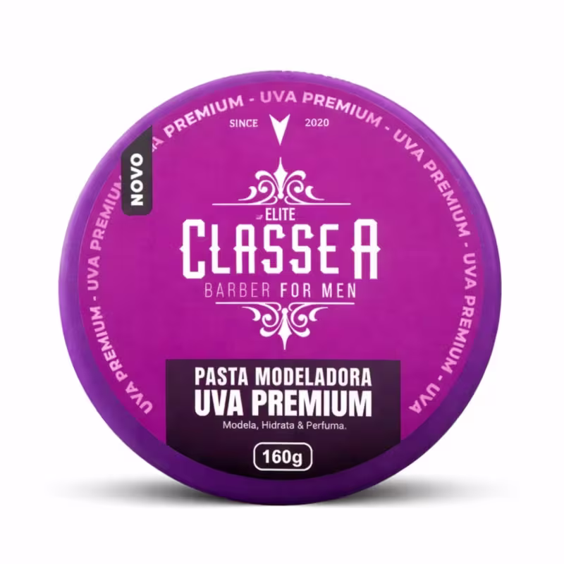 Pasta Pomada Modeladora Uva Premium 160g Classe A Masculino