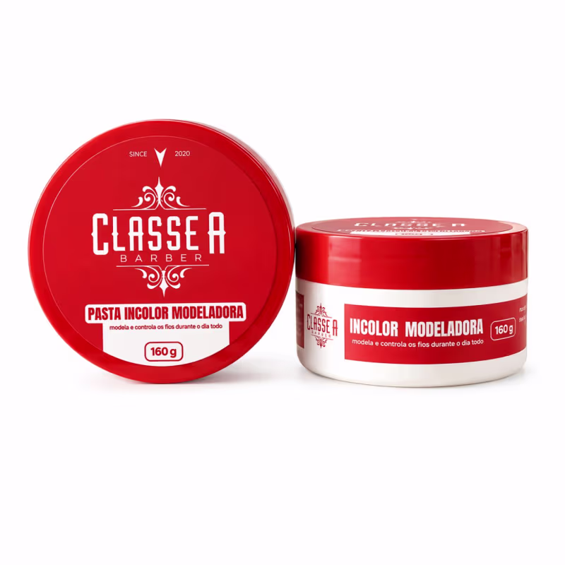 Pasta Modeladora Incolor Capilar ClasseA Barber 160g Fixação