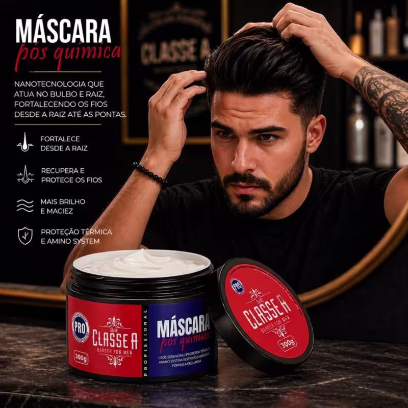 Máscara Pós Química Capilar ClasseA 300g Hidratação Profunda