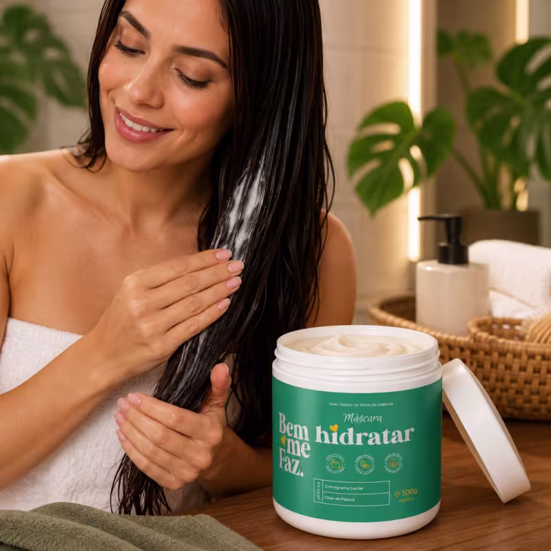 Máscara Capilar Hidratação Patauá 500g Hidratar Bem Me Faz