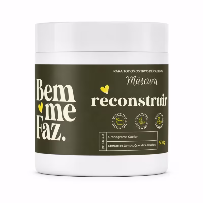 Máscara Capilar Reconstrução 500g Reconstruir Bem Me Faz