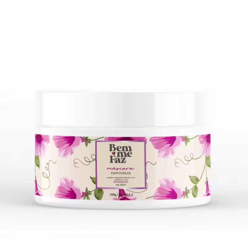 Máscara Nutrição e Reparação 300g Empoderar Bem Me Faz