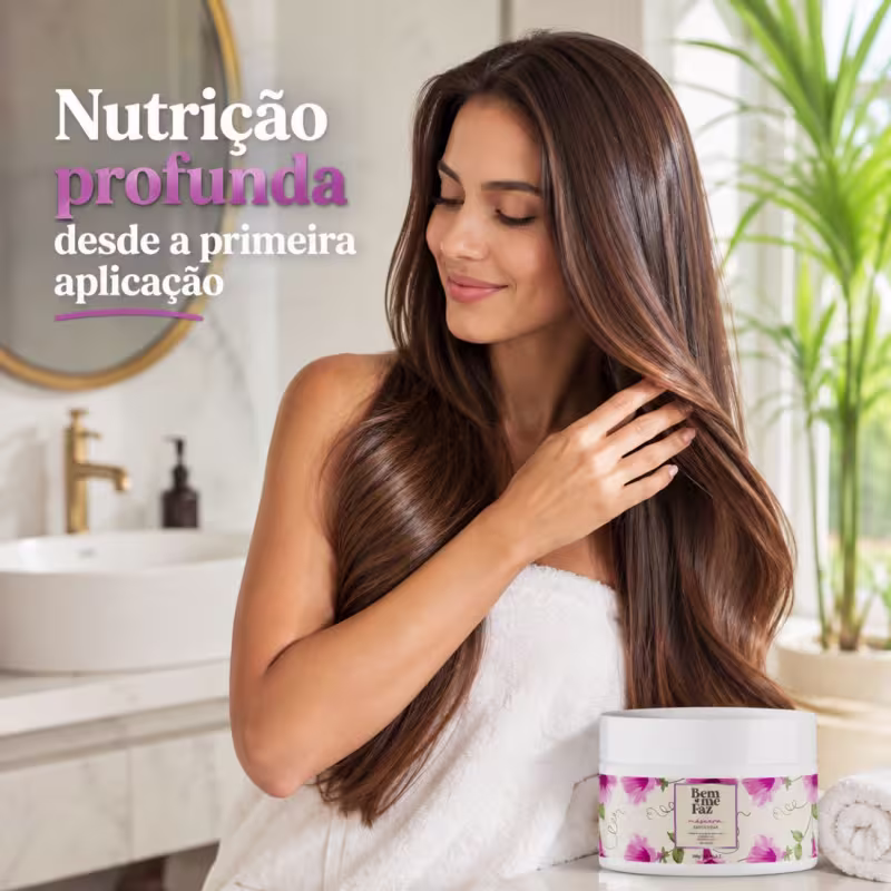 Máscara Nutrição e Reparação 300g Empoderar Bem Me Faz