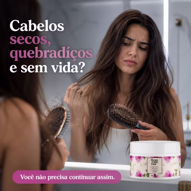 Máscara Nutrição e Reparação 300g Empoderar Bem Me Faz