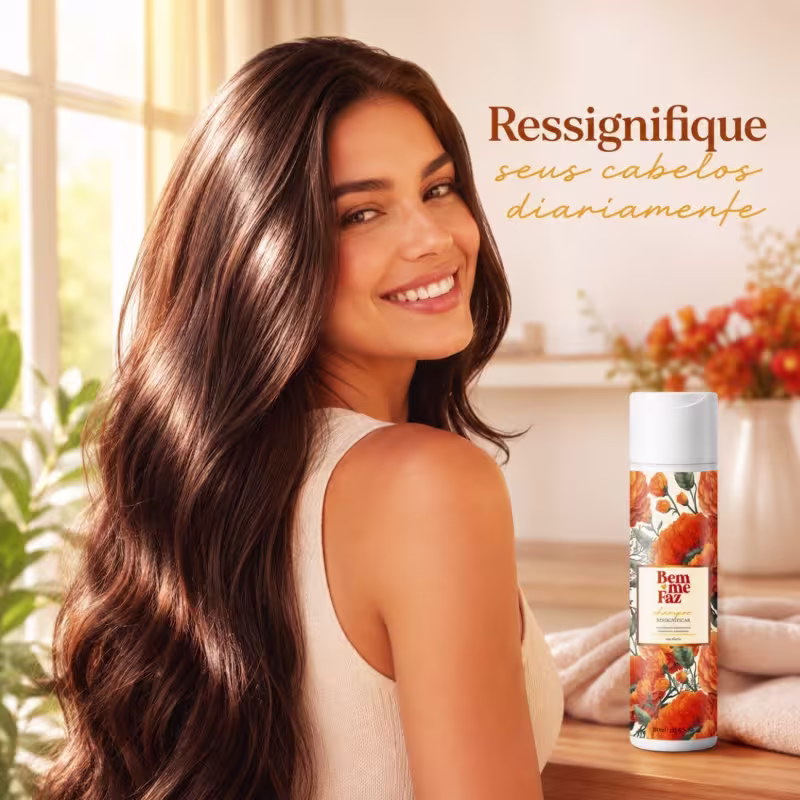 Shampoo Reconstrução Capilar Ressignificar Bem Me Faz 300ml