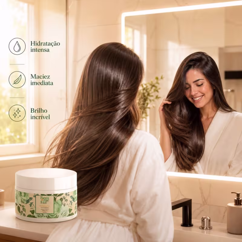 Máscara Hidratação e Nutrição 300g Conquistar Bem Me Faz