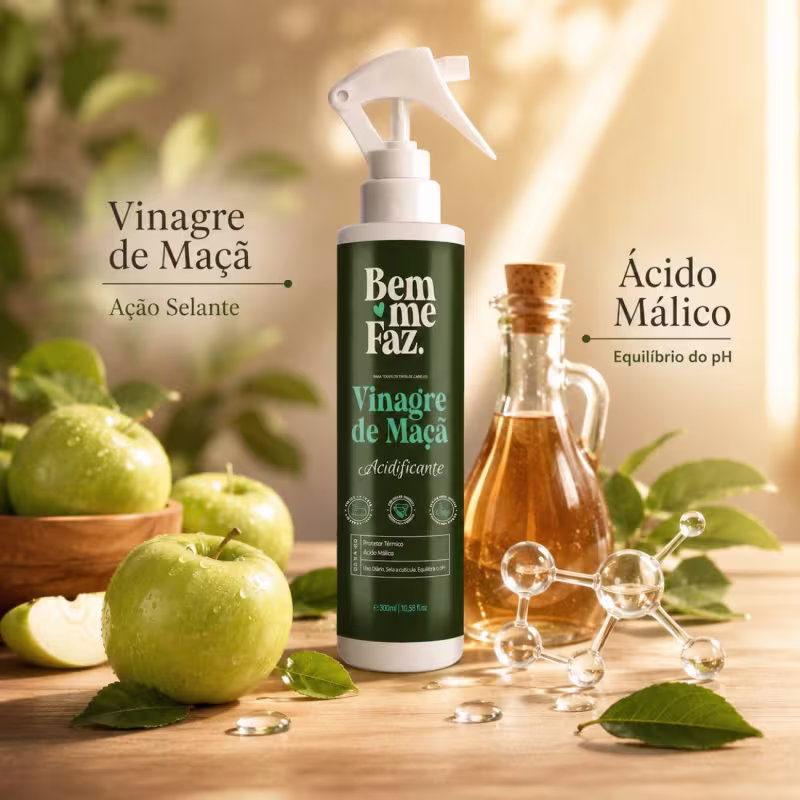 Leave-in Vinagre De Maçã Acidificante 300ml Bem Me Faz