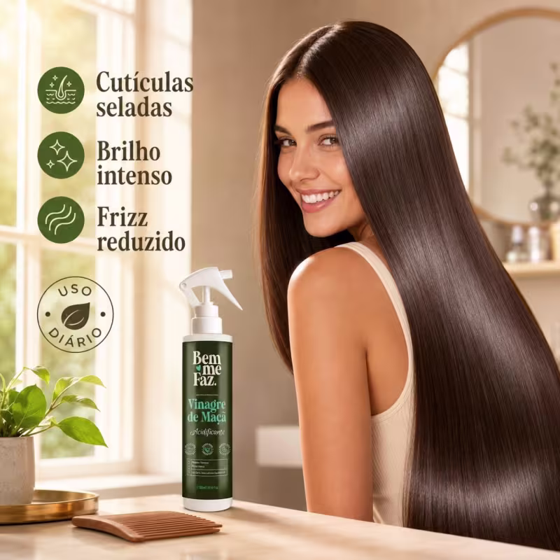 Leave-in Vinagre De Maçã Acidificante 300ml Bem Me Faz