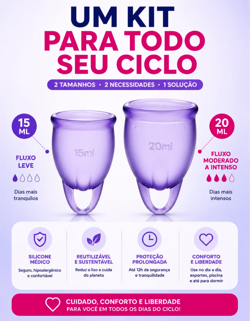 Coletor Menstrual Satisfyer Feel Confident Cup (Lila)