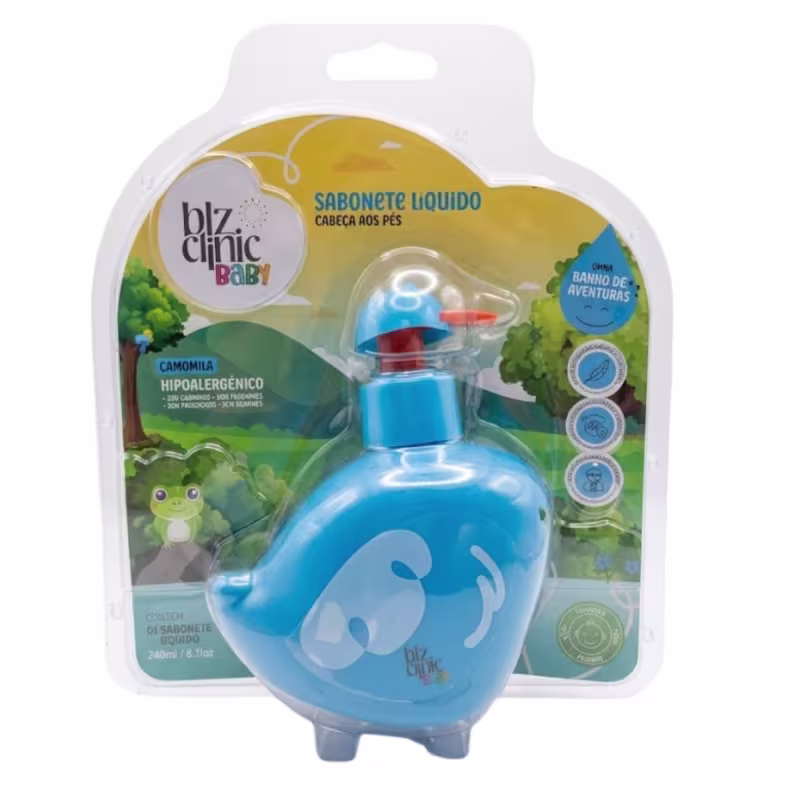 BLZ CLINIC BABY - SABONETE LIQUIDO SUAVE PATO AZUL BLISTER 240ML