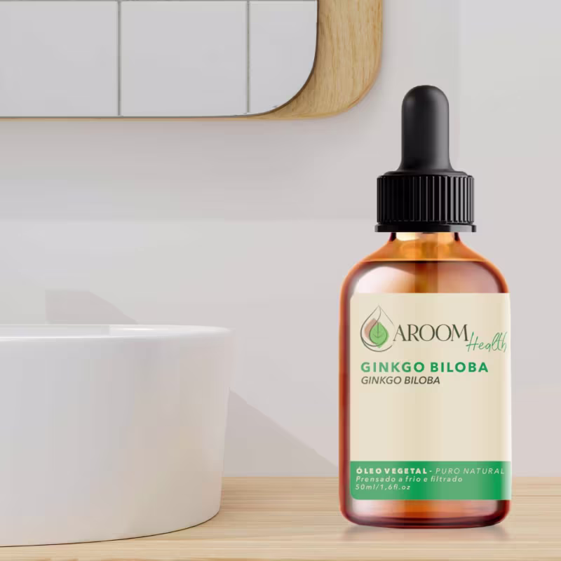 Óleo vegetal Ginkgo Biloba 100% puro natural - 50 ML