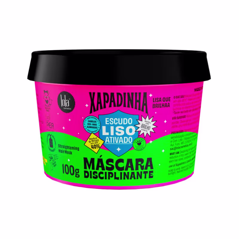 Kit Lola From Rio Xapadinha Escudo Liso Ativado - Shampoo 250Ml + Máscara 100G