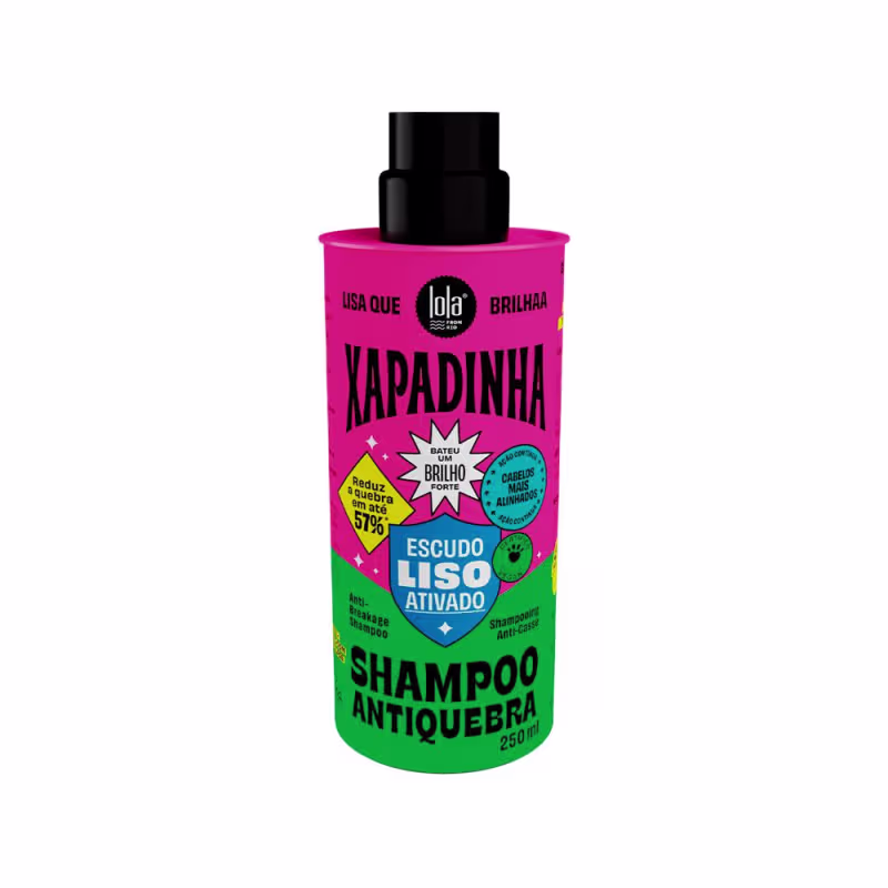 Kit Lola From Rio Xapadinha Escudo Liso Ativado - Shampoo 250Ml + Máscara 100G