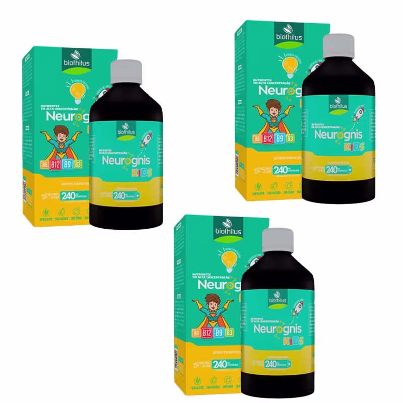 Kit Biofhitus Neurognis Kids Trio, 3 unidades.