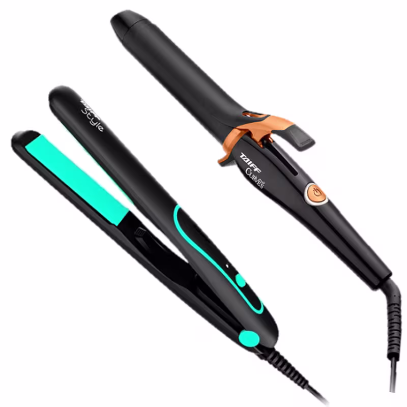 Taiff Style Chapinha 210ºC Bivolt e Modelador Curves 1 1/4