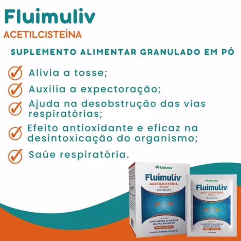 Fluimuliv Acetilcisteina 600Mg C16 Env Herbamed