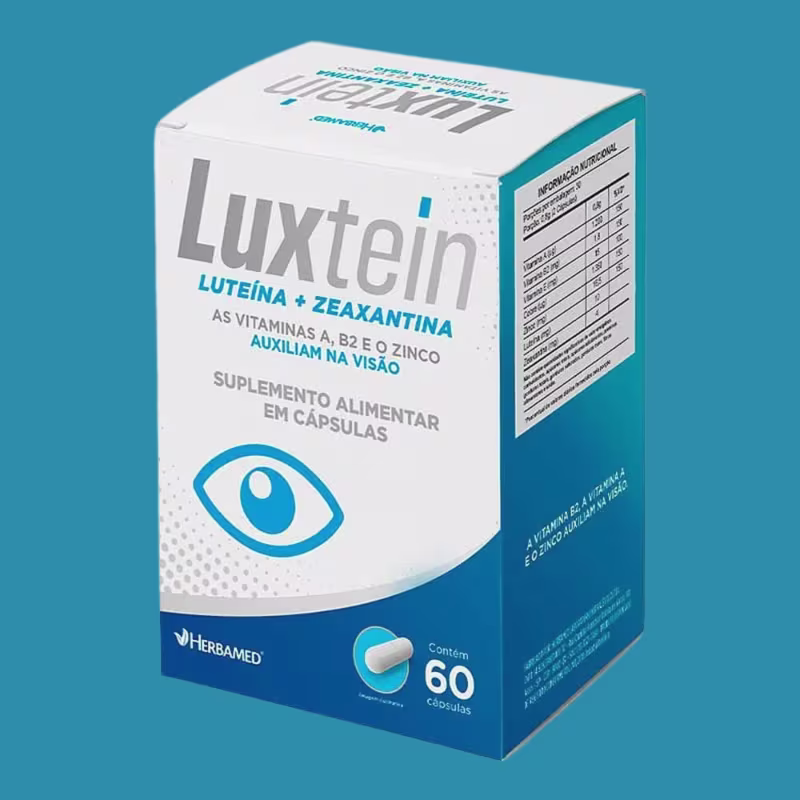 Suplemento Luxtein Luteina + Zeaxantina C60 Visão - Herbamed