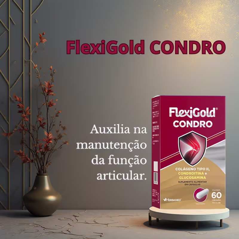 Flexigold Condro C60 Herbamed – Saúde das Articulações