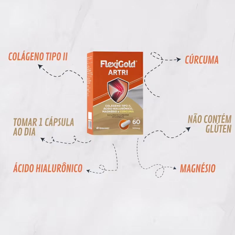 Flexigold Artri C60 Herbamed – Mobilidade e Saúde Articular