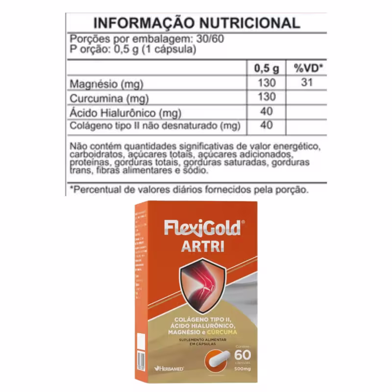 Flexigold Artri C60 Herbamed – Mobilidade e Saúde Articular