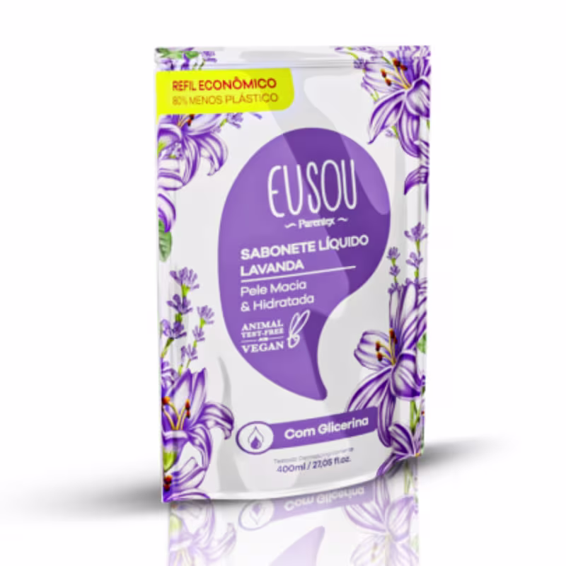 Kit C2 Sabonete Líquido Eu Sou Lavanda Refil 400ml