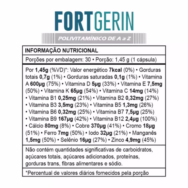 Fortgerin AZ La San Day 30 Cápsulas Imunidade Total