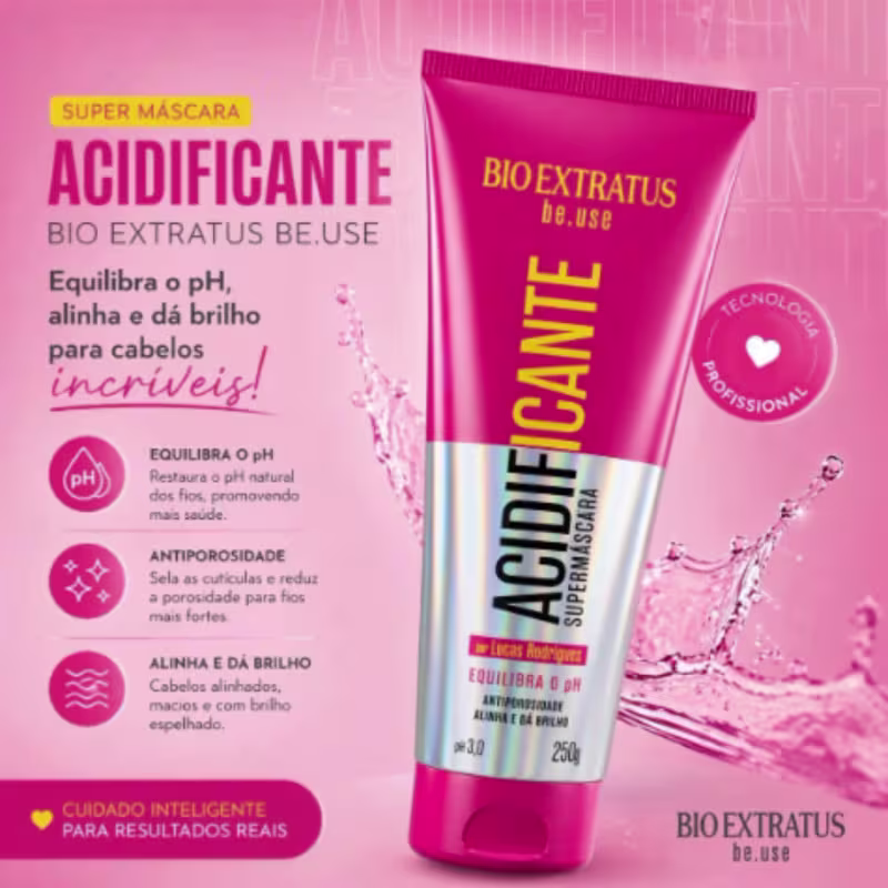 Kit Bio Extratus Máscara e Spray Acidificante Be.Use
