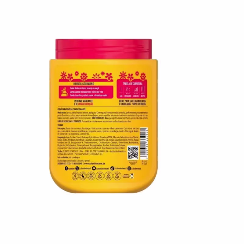 CREME DE PENTEAR XEROSA SALON LINE 800G BAUNILHA DOCE