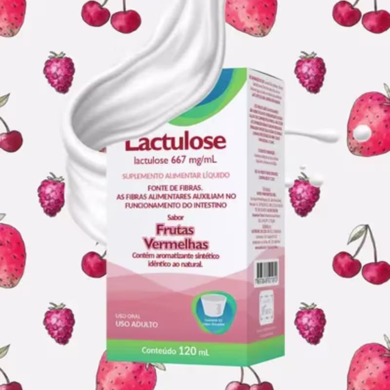 Lactulose 120Ml Frutas Vermelhas
