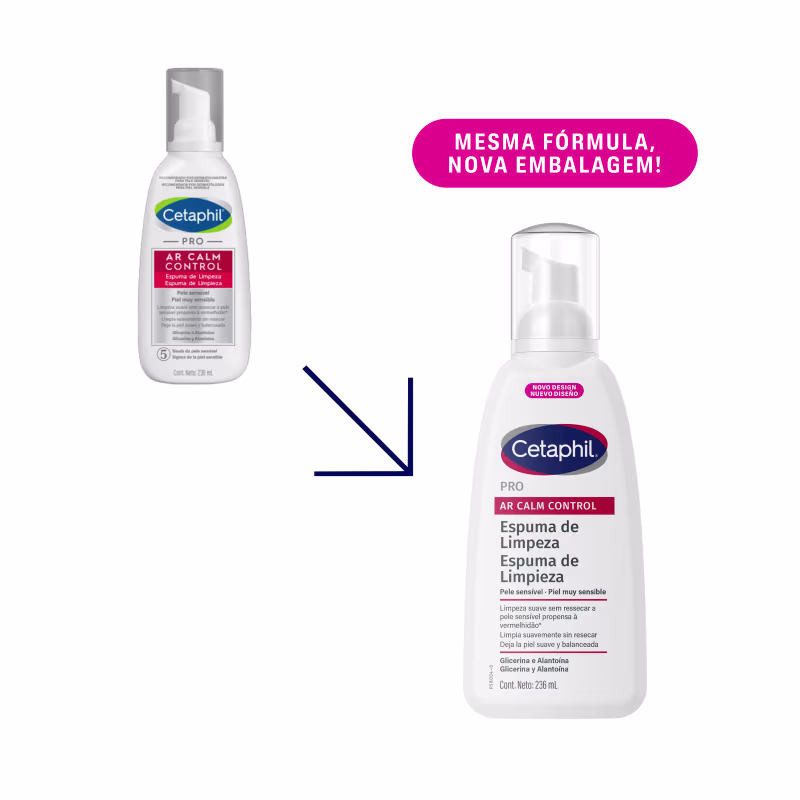 Cetaphil Pro AR Calm Control - Espuma de Limpeza Facial 236ml