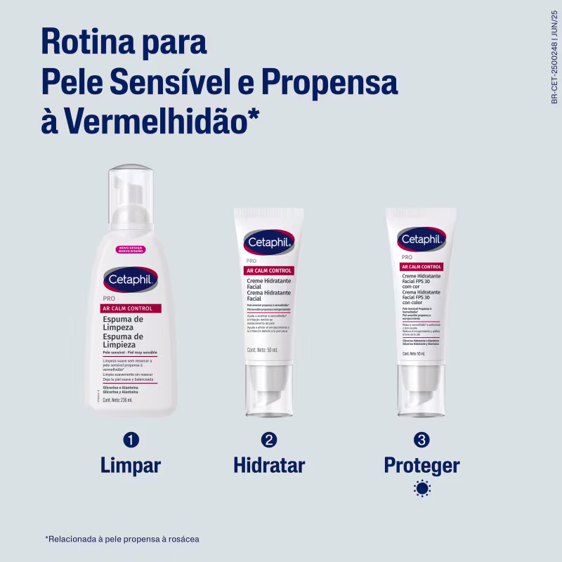 Cetaphil Pro AR Calm Control - Espuma de Limpeza Facial 236ml