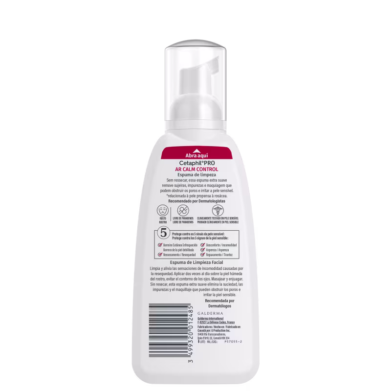 Cetaphil Pro AR Calm Control - Espuma de Limpeza Facial 236ml