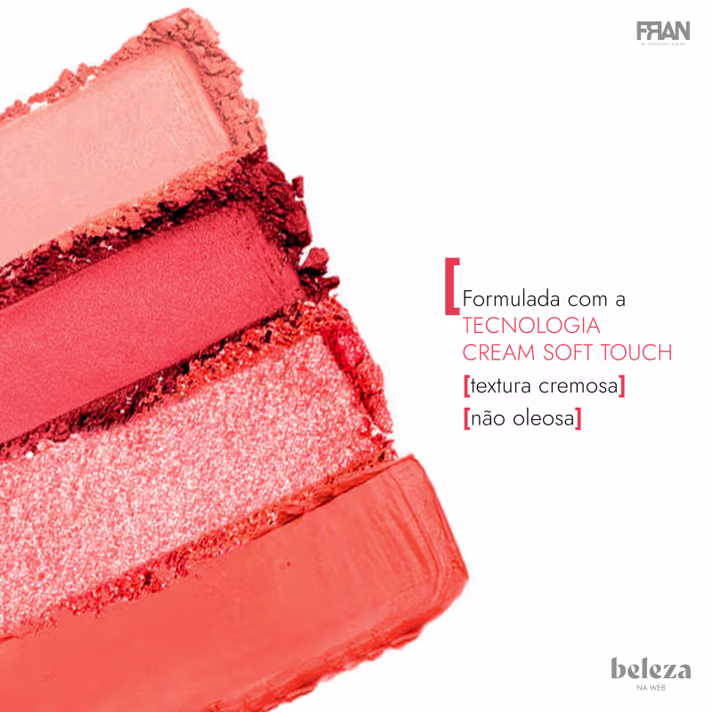 Formulada com a tecnologia Cream Soft Touch, textura cremosa, não oleosa.