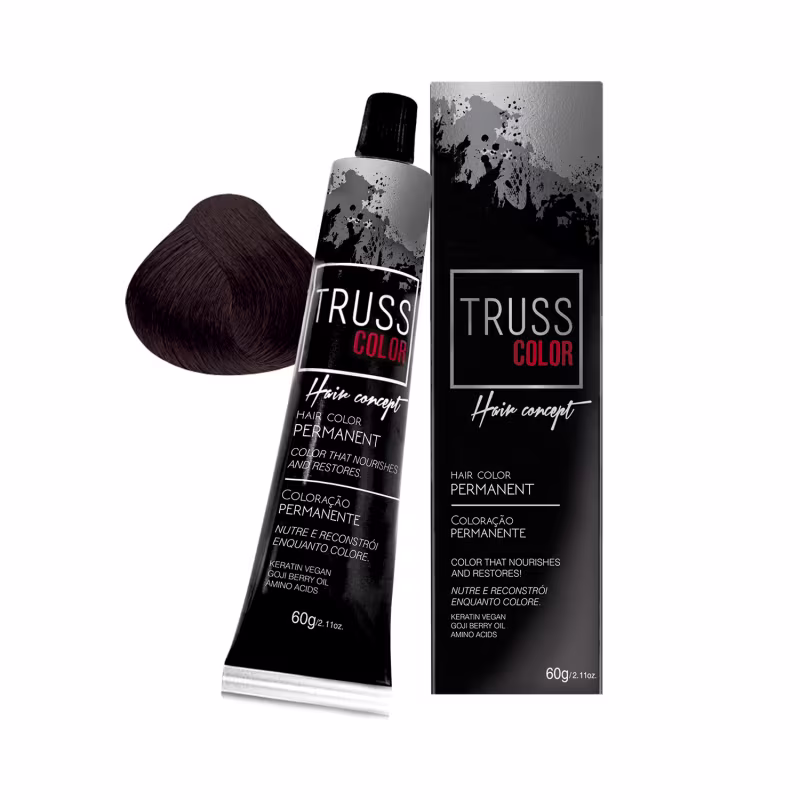 Coloração Permanente Truss Color Castanho Claro 5.0 60g
