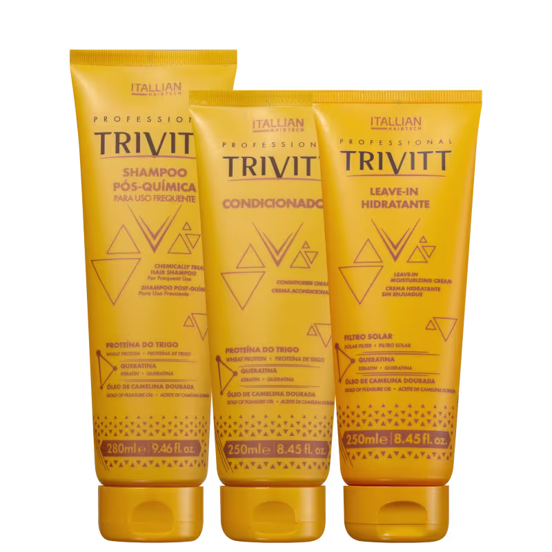 Kit Itallian Hairtech Trivitt Home Care (3 Produtos)