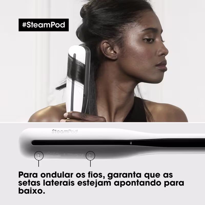 L'Oréal Professionnel SteamPod 3.0 Branco 110V - Modelador Profissional