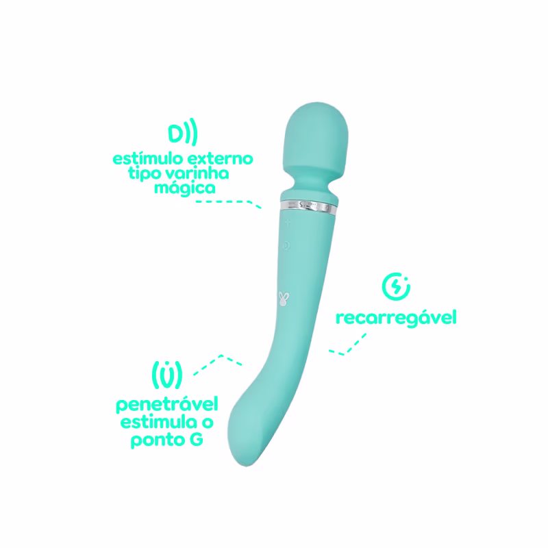 Dona Coelha Bamba Verde Água - Vibrador